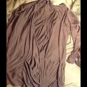 Slouchy Open Front Cardigan